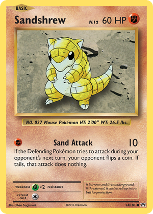 Sandshrew (54/108) - Evolutions (Reverse Holo)