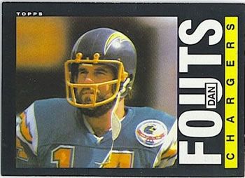 Dan Fouts 1985 Topps #372 Sports Card