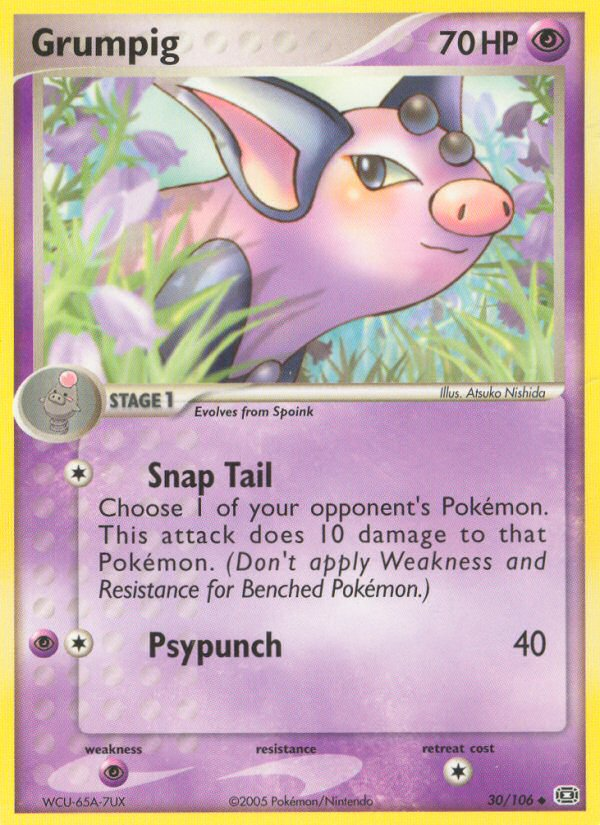 Grumpig (30/106) - Emerald Pokémon Card