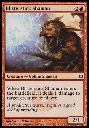 Blisterstick Shaman (Mirrodin Besieged) Trading Card