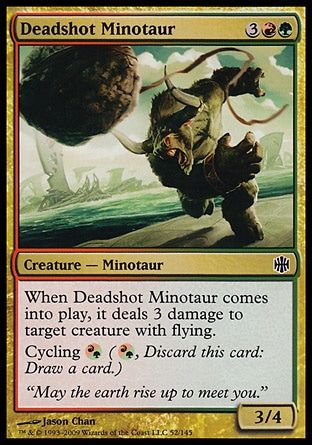 Deadshot Minotaur (Alara Reborn) Trading Card