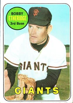 Bobby Etheridge 1969 Topps #604 Sports Card