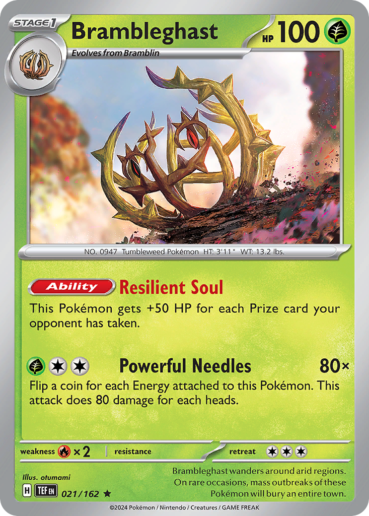 Brambleghast (21/162) - Temporal Forces Pokémon Card