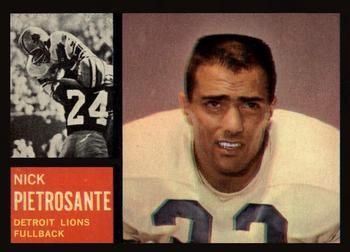 Nick Pietrosante 1962 Topps #52 Sports Card