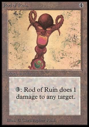 Rod of Ruin (Beta) Trading Card