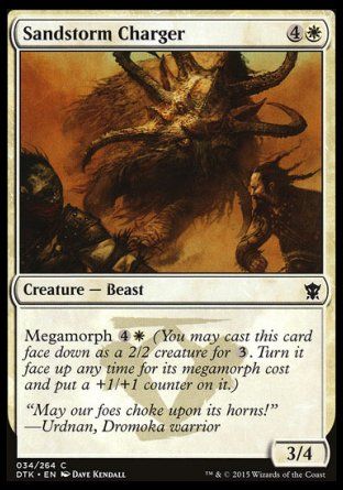 Sandstorm Charger (Dragons of Tarkir) Trading Card