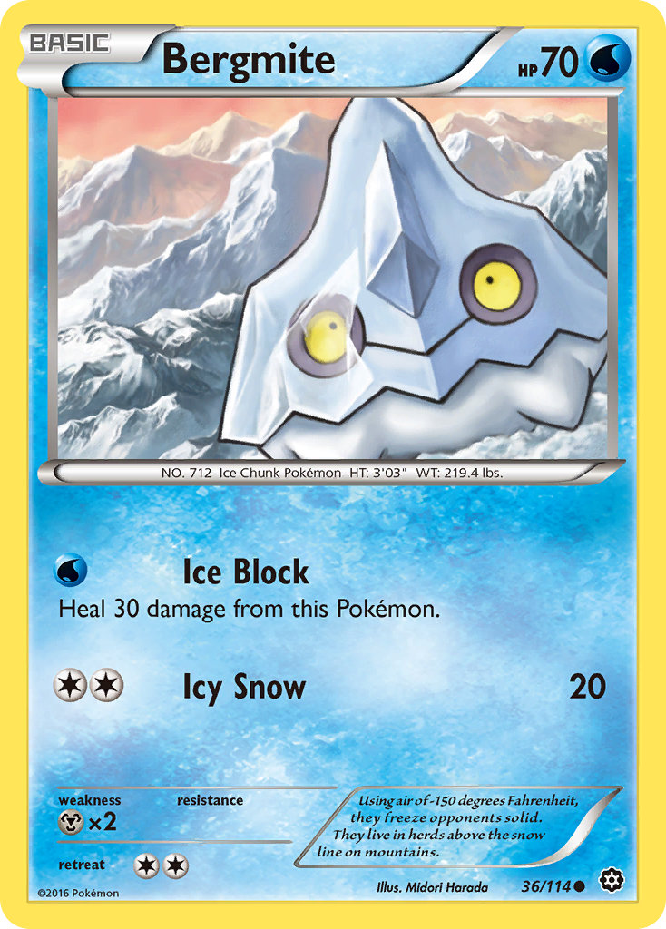 Bergmite (36/114) - Steam Siege Pokémon Card