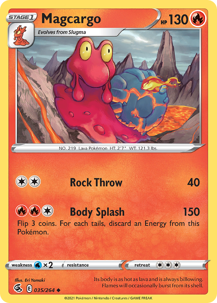 Magcargo (35/264) - Fusion Strike Pokémon Card