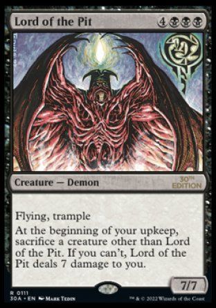 Lord of the Pit (Magic 30th Anniversary Edition) Trading Card