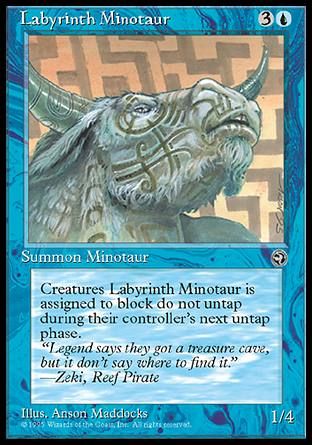 Labyrinth Minotaur (Homelands) Trading Card