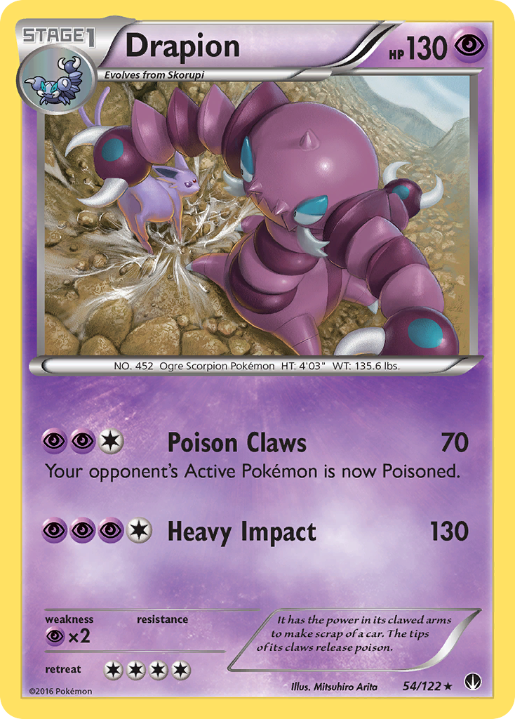 Drapion (54/122) - BREAKpoint Pokémon Card