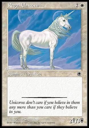 Regal Unicorn (Portal) Trading Card