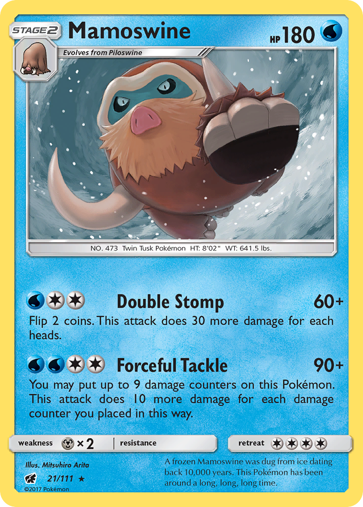 Mamoswine (21/111) - Crimson Invasion Pokémon Card