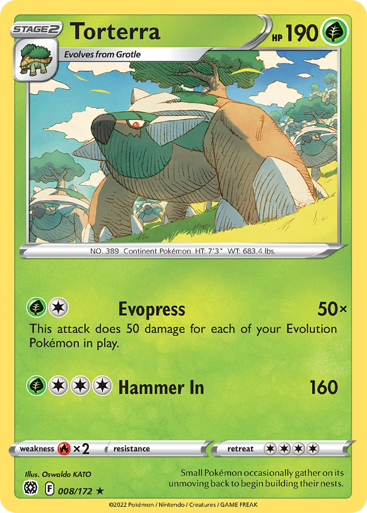 Torterra (8/172) - Brilliant Stars Pokémon Card