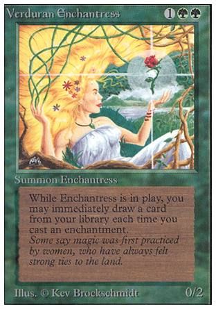 Verduran Enchantress (Unlimited) Trading Card