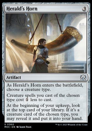 Herald's Horn (March of the Machine Commander Decks) Trading Card