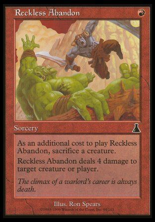 Reckless Abandon (Urza's Destiny) Trading Card