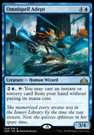 Omnispell Adept (Guilds of Ravnica) Trading Card