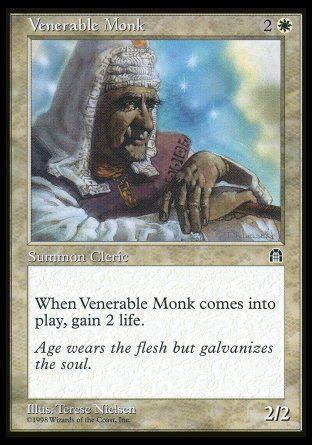 Venerable Monk (Stronghold) Trading Card