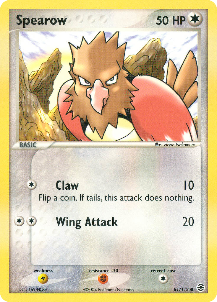 Spearow (81/112) - FireRed & LeafGreen Pokémon Card