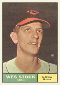 Wes Stock 1961 Topps #26 Sports Card