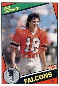 1985 Topps Football Card #16 Kenny Johnson – Atlanta Falcons