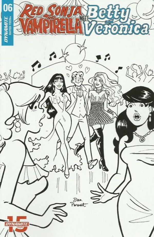 Red Sonja and Vampirella Meet Betty and Veronica  #6 (10 Copy Parent B&w Cover)