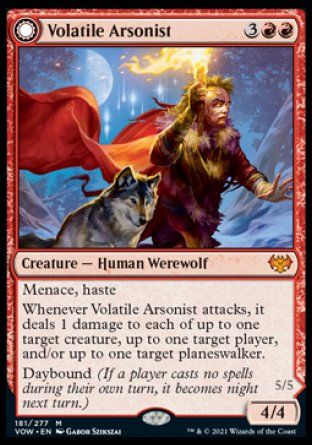 Volatile Arsonist (Innistrad: Crimson Vow) Trading Card