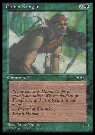 Elvish Ranger (Male) (Alliances) Trading Card