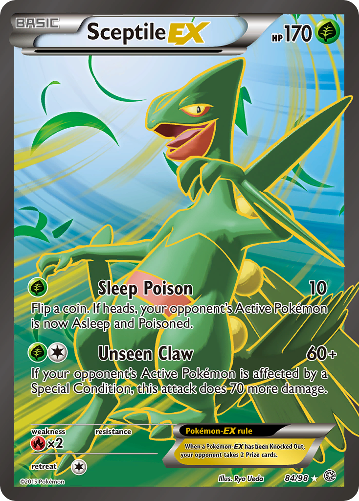 Sceptile EX (84/98) - Ancient Origins Pokémon Card