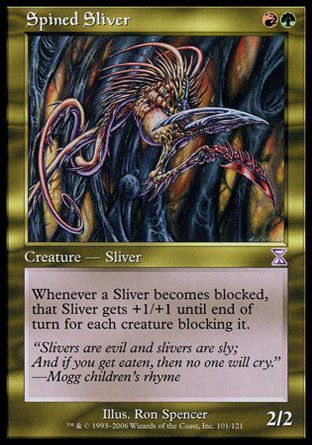 Spined Sliver (Time Spiral) Trading Card