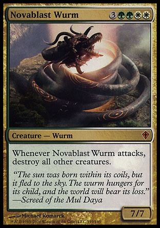 Novablast Wurm (Worldwake) Trading Card