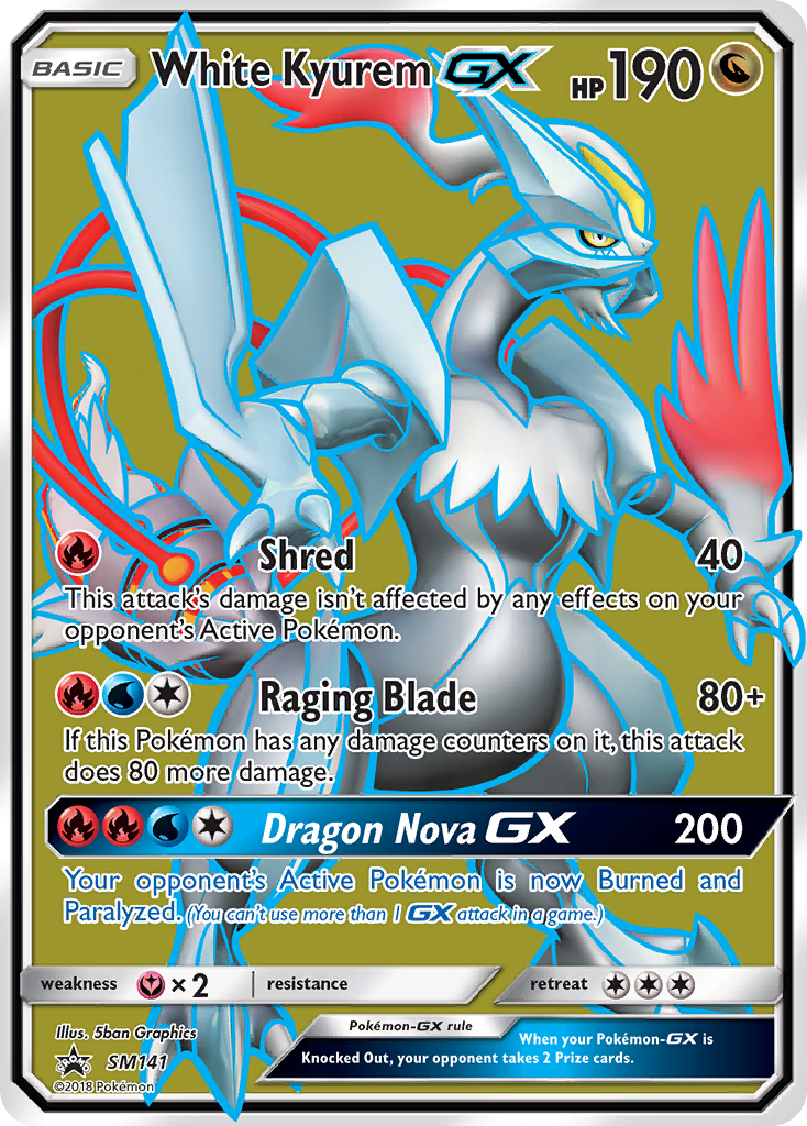 White Kyurem GX (SM141) - SM Black Star Promos Pokémon Card