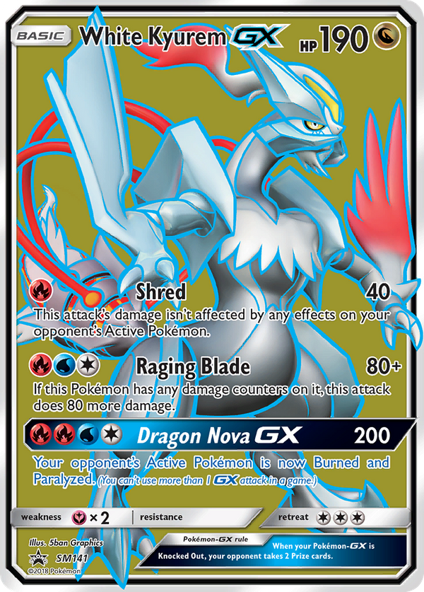 White Kyurem GX (SM141) - SM Black Star Promos