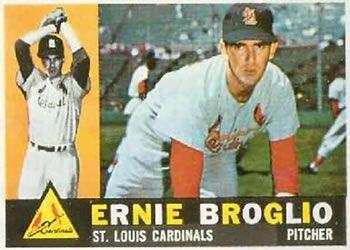 Ernie Broglio 1960 Topps #16 Sports Card