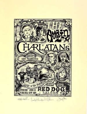 The Charlatans Red Dog Saloon REPRINT 1965