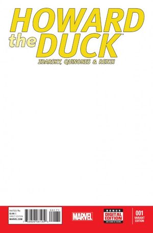 Howard The Duck #1 (Blank Variant)