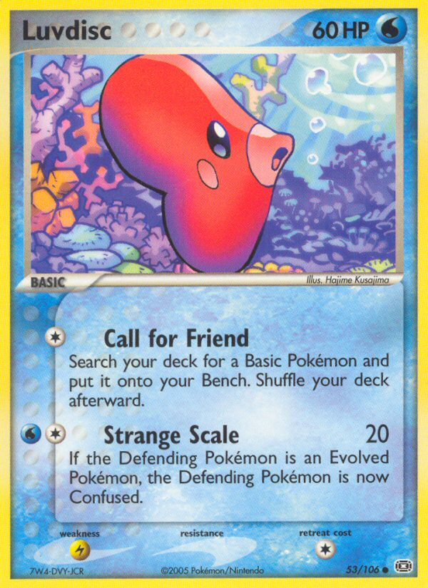 Luvdisc (53/106) - Emerald Pokémon Card