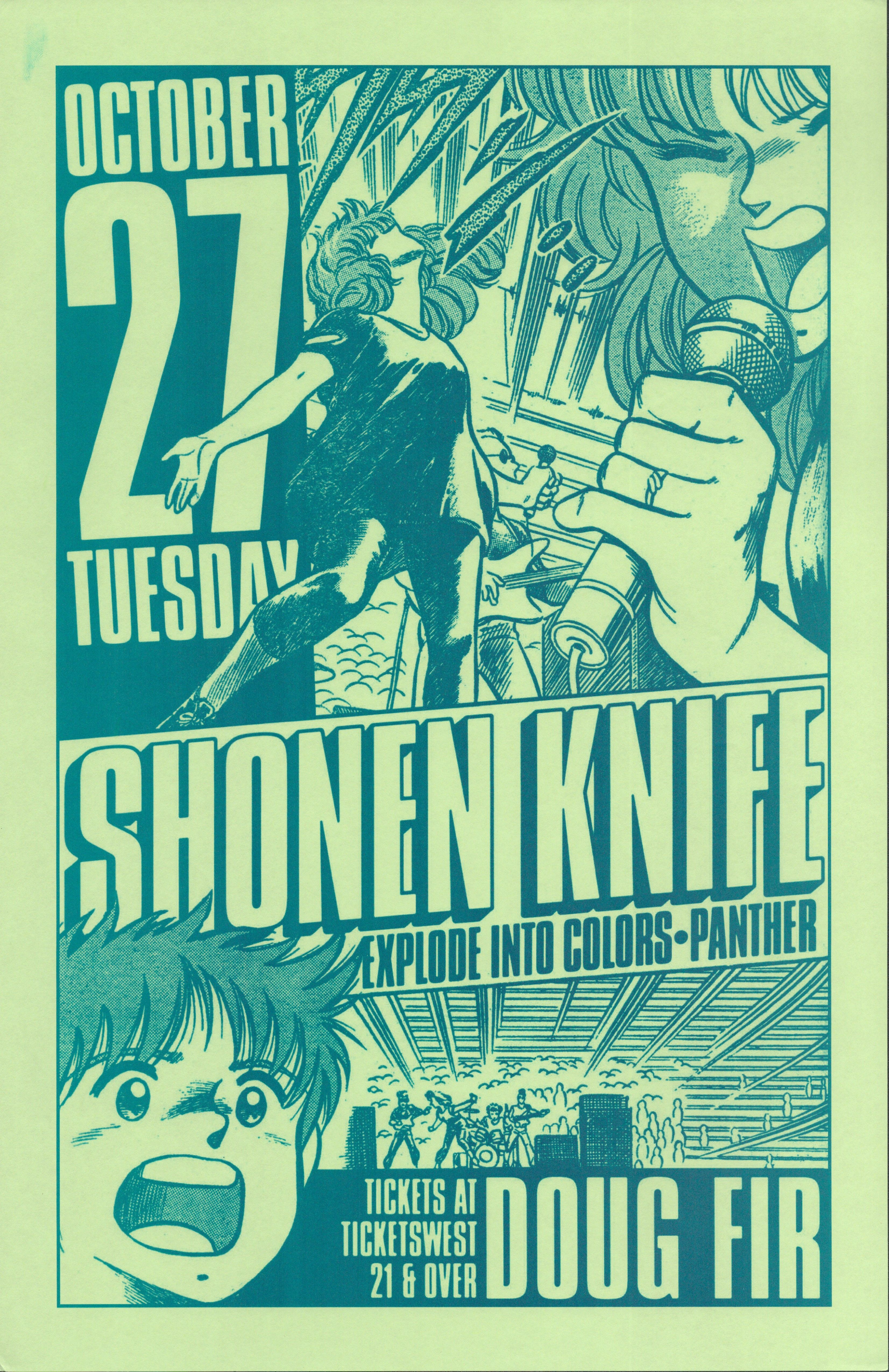 MXP-141.41 Shonen Knife 2009 Doug Fir  Oct 27 Concert Poster