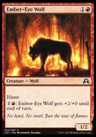 Ember-Eye Wolf (Shadows over Innistrad) Trading Card