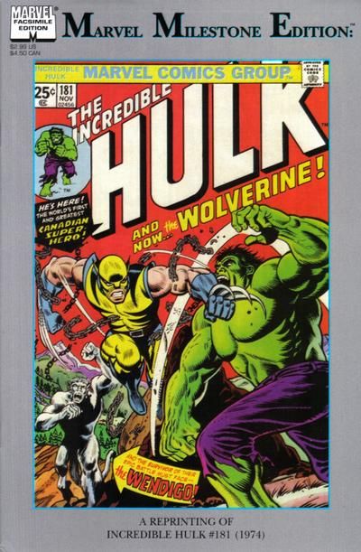 Marvel Milestone Edition #Incredible Hulk (181) Comic