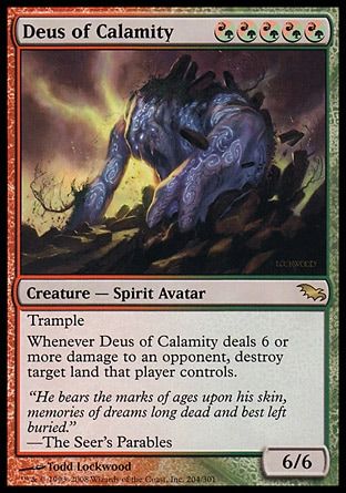 Deus of Calamity (Shadowmoor) Trading Card