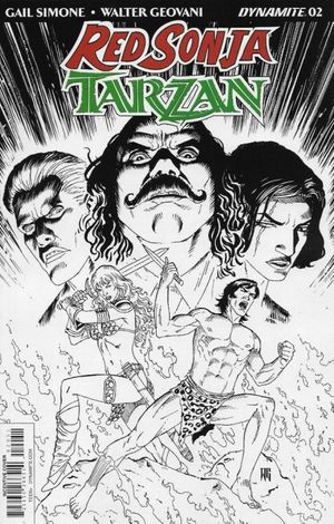 Red Sonja/Tarzan #2 (Cover E 10 Copy Geovani B&w In)