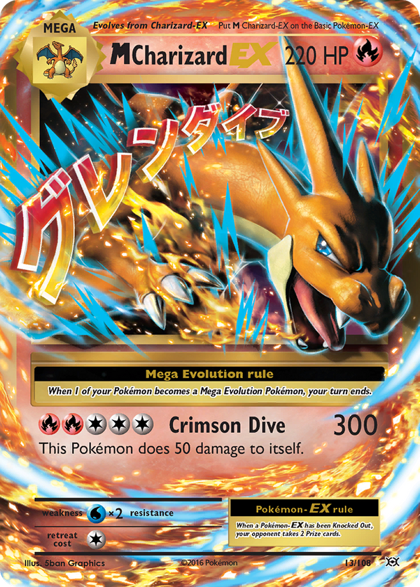 M Charizard-EX MEGA (13/108) - Evolutions