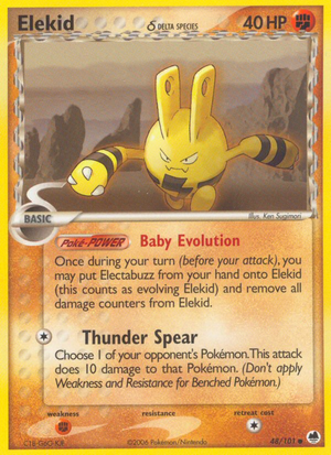 Elekid δ (48/101) - Dragon Frontiers (Reverse Holo)