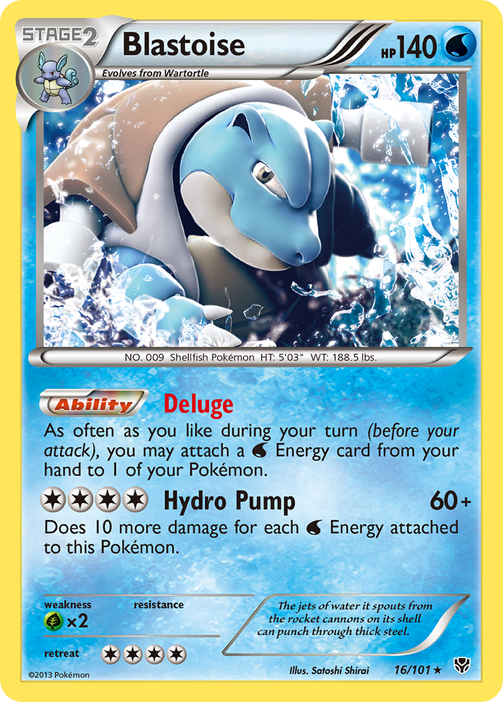 Blastoise (16/101) - Plasma Blast Pokémon Card