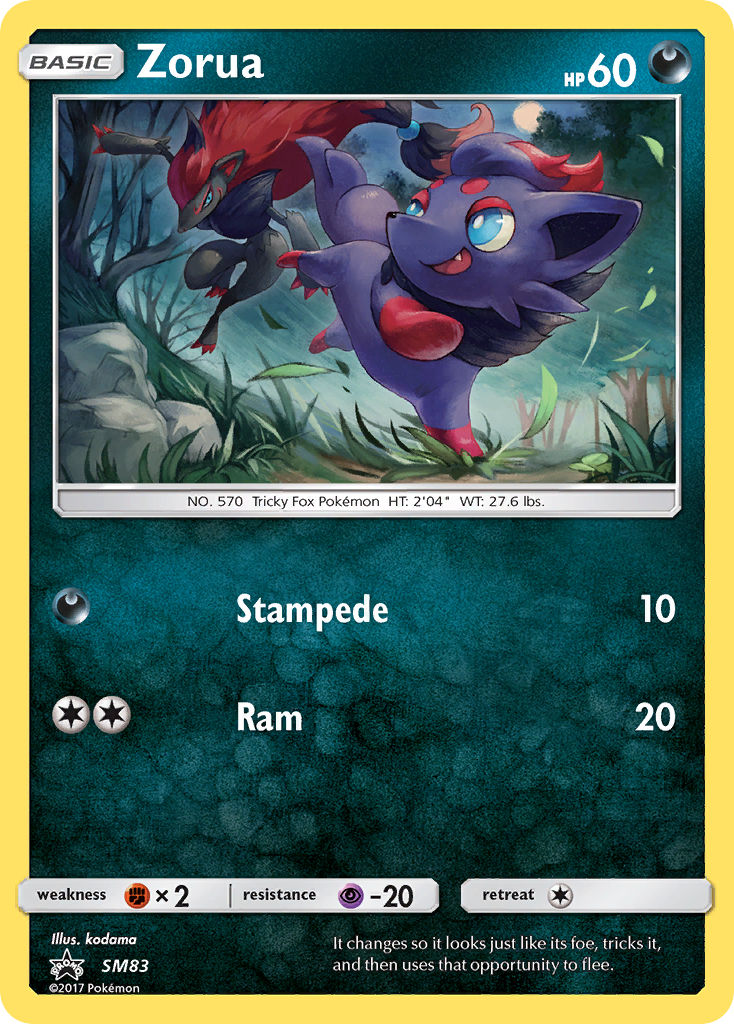 Zorua (SM83) - SM Black Star Promos Pokémon Card