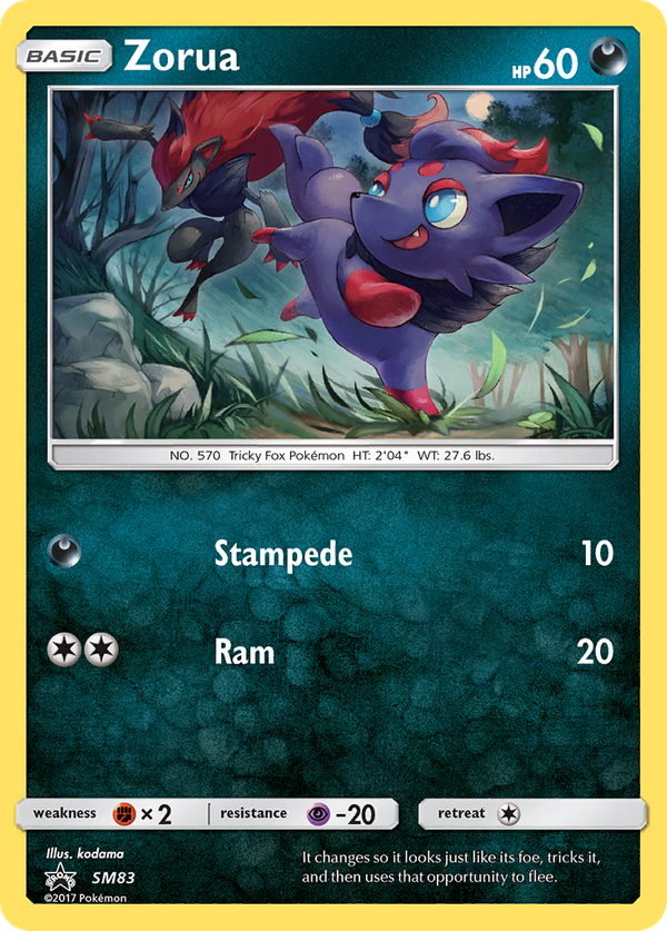 Zorua (SM83) - SM Black Star Promos