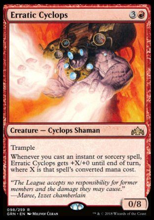 Erratic Cyclops (Guilds of Ravnica) Trading Card