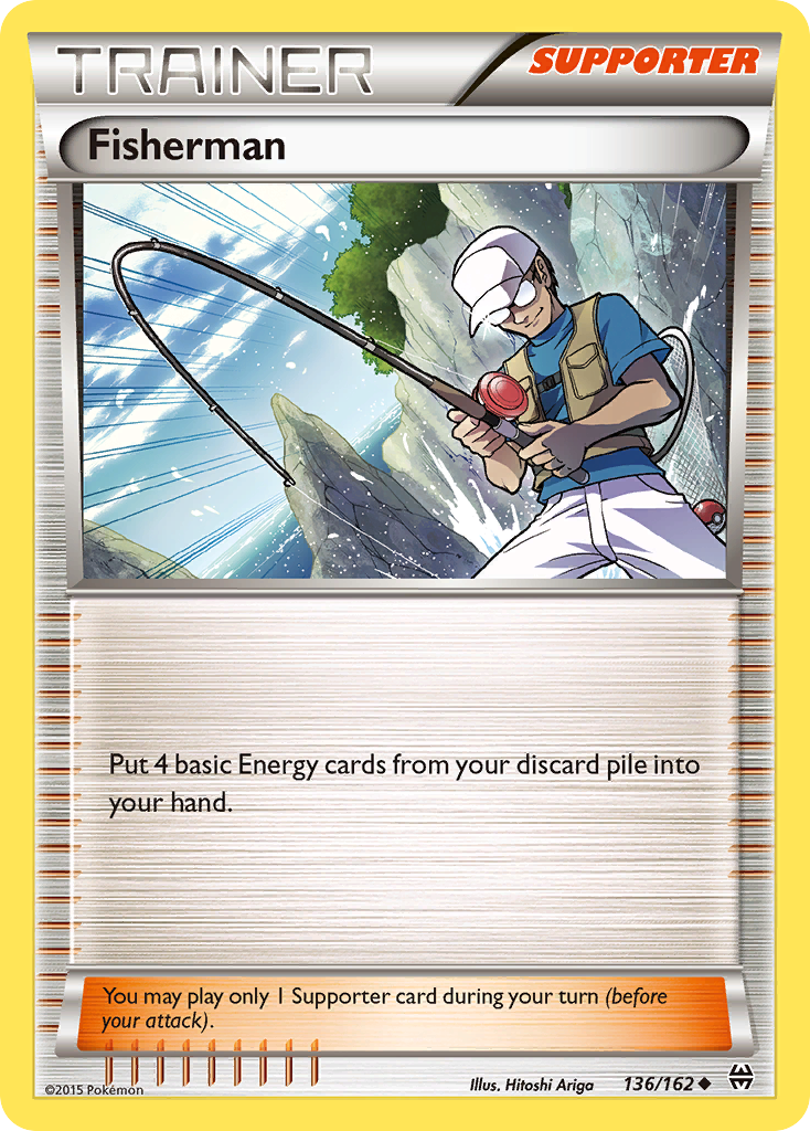 Fisherman (Trainer: Supporter) (136/162) - BREAKthrough Pokémon Card